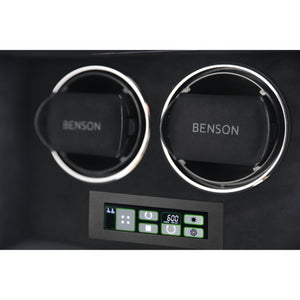 Benson Double Watch Winder Black Compact 2.20.BS