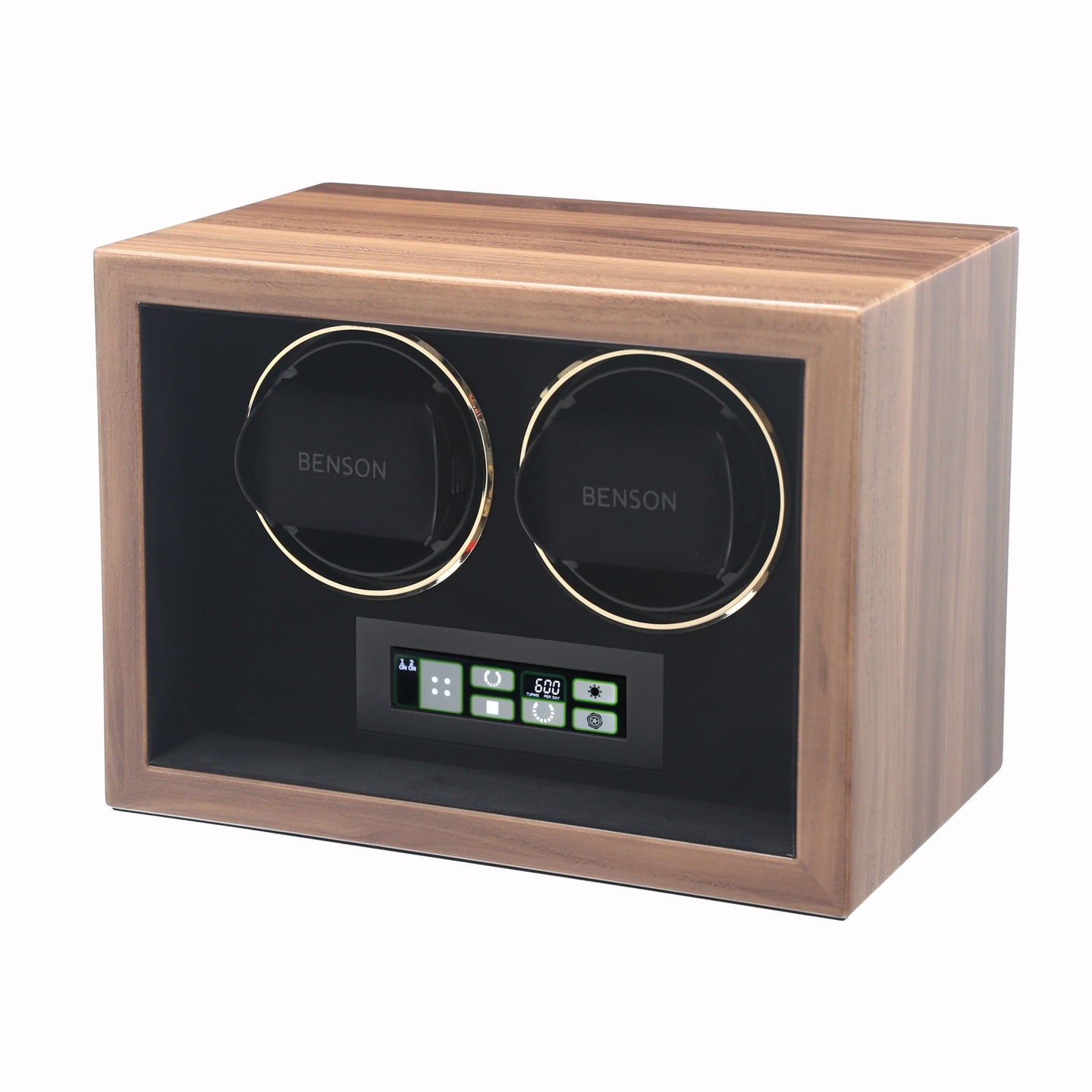 Benson Double Watch Winder Wood Compact 2.20.WAG