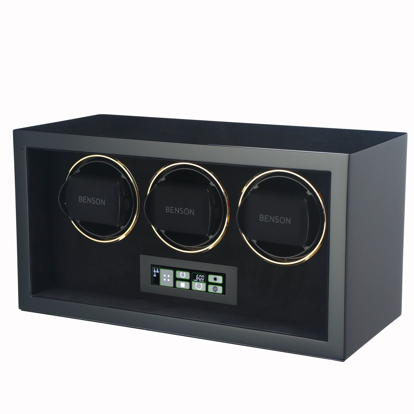 Benson Triple Watch Winder Black Compact 3.20.BG