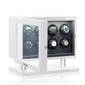 Heisse & Söhne 8 Piece Watch Winder White Collector White & Black 8 Watches