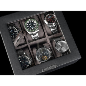 Heisse & Söhne Stackable Box Black Mirage Watch Box L Black 6 - Top Part
