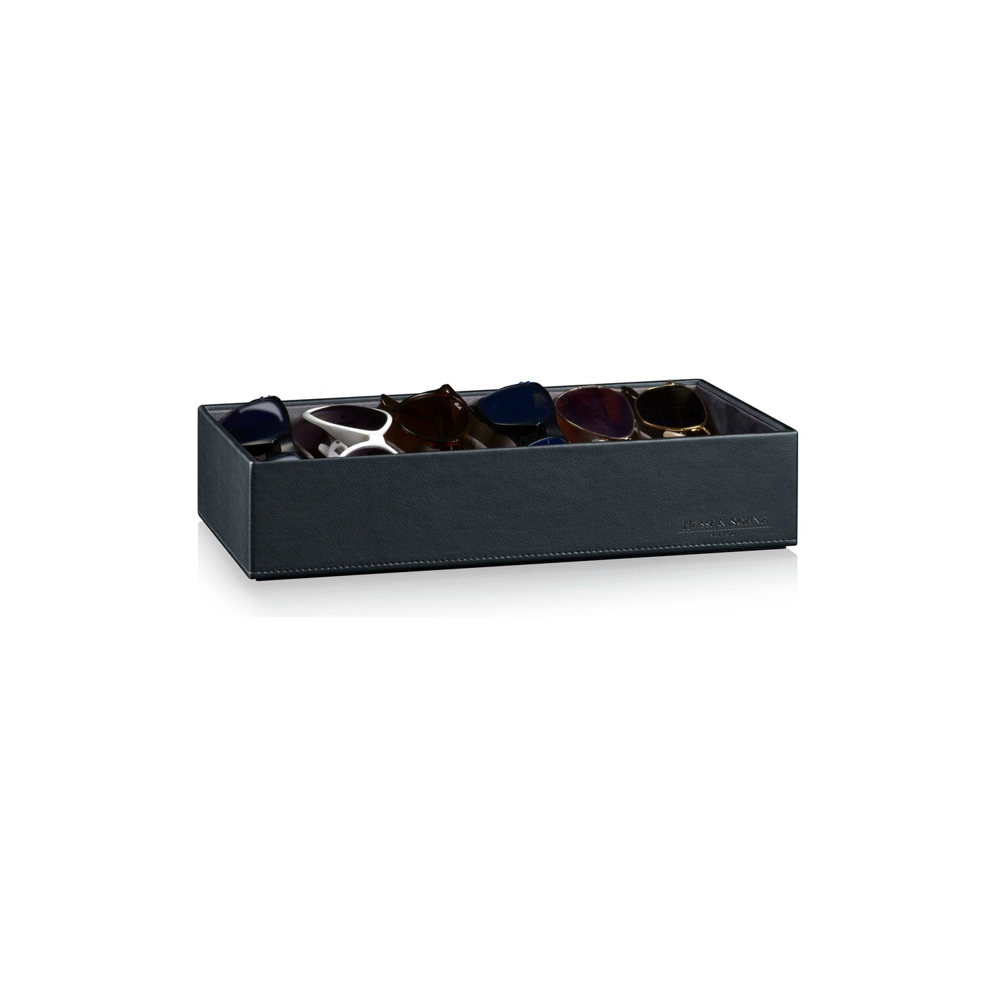 Heisse & Söhne Stackable Box Black Sunglasses Box XL Black 6 - Bottom Part