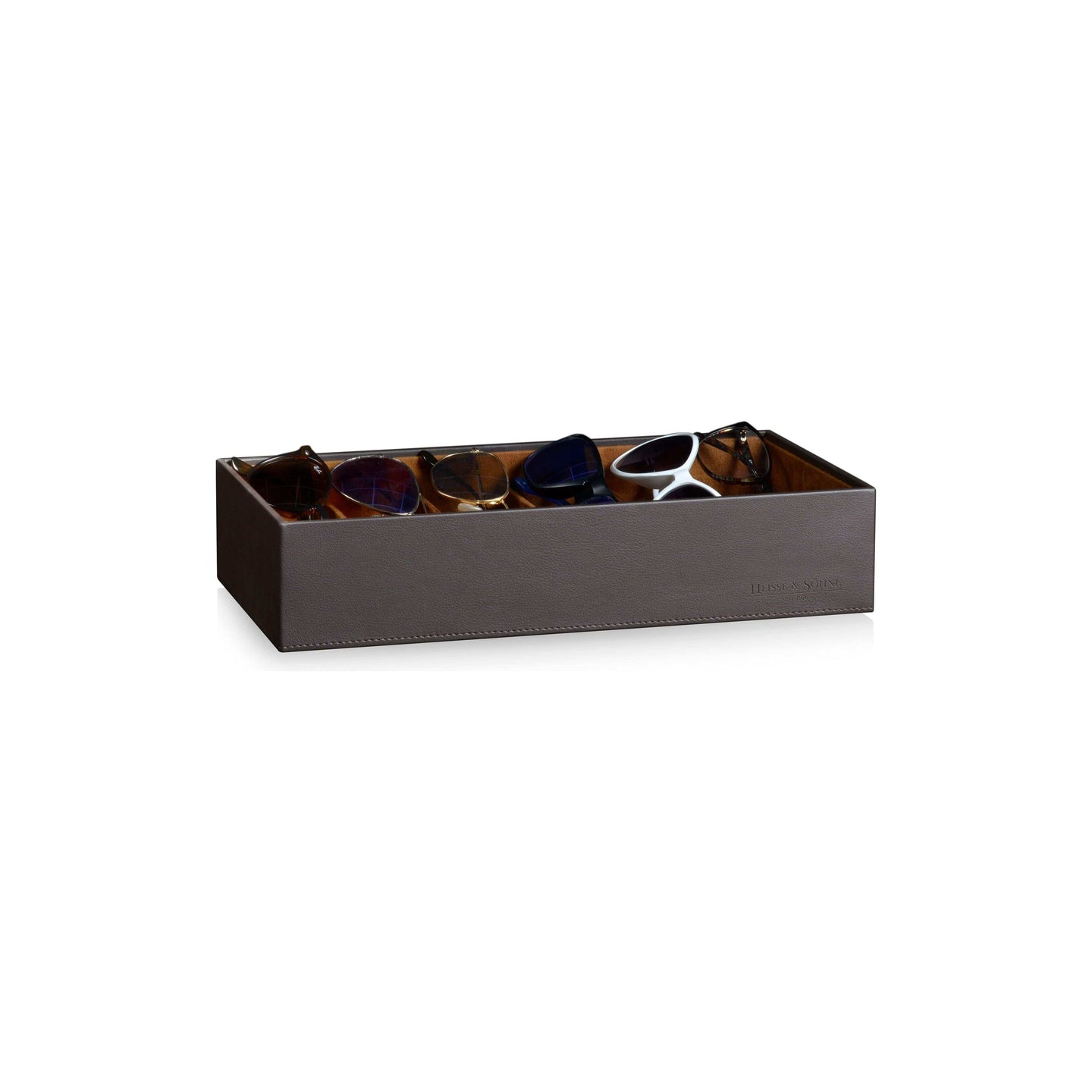 Heisse & Söhne Stackable Box Brown Sunglasses Box XL Brown 6 - Bottom Part