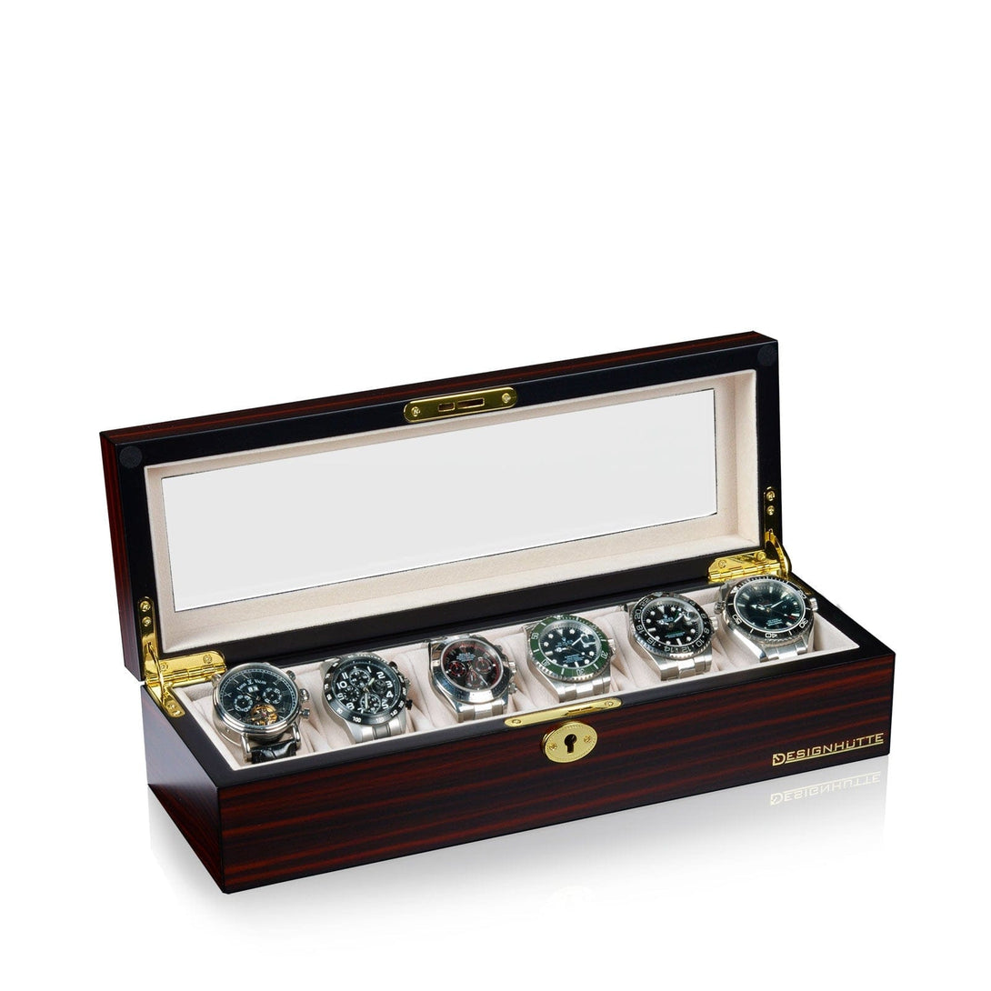 Heisse & Söhne Watch Box Wood Auckland 6 Watches Wood