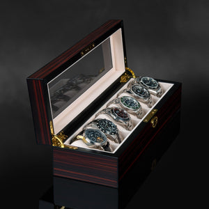 Heisse & Söhne Watch Box Wood Auckland 6 Watches Wood