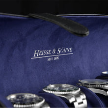 Heisse & Söhne Watch Roll Black Rondo 5 Watch Roll Black & Blue