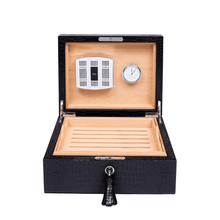 Rapport London Cigar Humidor 1000-5000 Brompton Humidor - Black