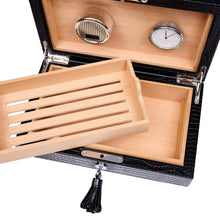 Rapport London Cigar Humidor 1000-5000 Brompton Humidor - Black