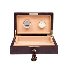 Rapport London Cigar Humidor 1000-5000 Brompton Humidor - Brown