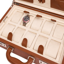 Rapport London Travel Case 1000-5000 Nova Ten Watch Briefcase - Tan