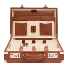 Rapport London Travel Case 1000-5000 Nova Ten Watch Briefcase - Tan