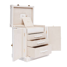 Rapport London Trunk Deluxe Jewellery and Accessory Trunk White