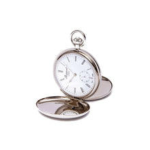 Rapport London Watch Accessories Mechanical Double Hunter Pocket Watch - Silver