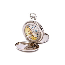 Rapport London Watch Accessories Mechanical Double Hunter Pocket Watch - Silver