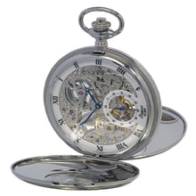 Rapport London Watch Accessories Mechanical Half Hunter Pocket Watch 53mm - Silver