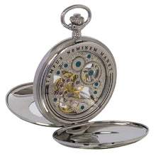 Rapport London Watch Accessories Mechanical Half Hunter Pocket Watch 53mm - Silver