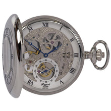 Rapport London Watch Accessories Mechanical Half Hunter Pocket Watch 53mm - Silver