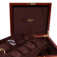 Rapport London Watch Box 1000-5000 Heritage Sixteen Watch Box - Burr Walnut