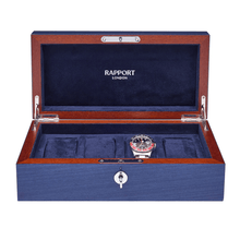 Rapport London Watch Box 500 - 1000 Heritage Chroma Four Watch Box - Navy