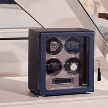 Rapport London Watch Winder 1000-5000 Quantum Quad Watch Winder - Navy