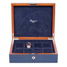 Rapport Watch Box Blue Heritage Chroma Eight Watch Box - Blue