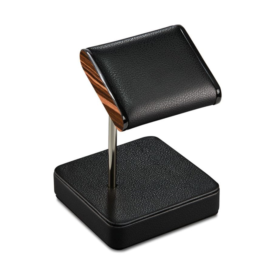 WOLF - Roadster Single Static Watch Stand - Black | Watch Winder Pros