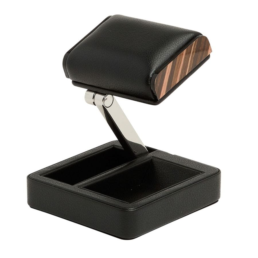 WOLF Black WOLF - Roadster Single Travel Watch stand - Black