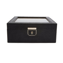 WOLF Watch Box 200-500 WOLF Palermo 6 Piece Watch Box | Black