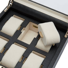 WOLF Watch Box 200-500 WOLF Palermo 6 Piece Watch Box | Black