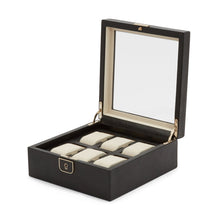 WOLF Watch Box 200-500 WOLF Palermo 6 Piece Watch Box | Black