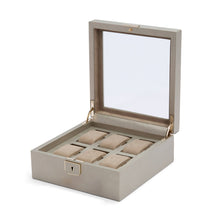 WOLF Watch Box 200-500 WOLF Palermo 6 Piece Watch Box | Pewter