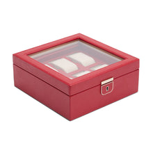 WOLF Watch Box 200-500 WOLF Palermo 6 Piece Watch Box | Red