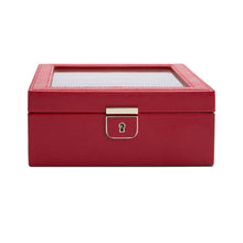 WOLF Watch Box 200-500 WOLF Palermo 6 Piece Watch Box | Red