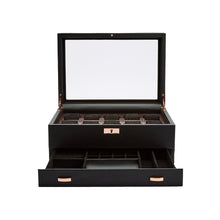 WOLF Watch Box 500 - 1000 WOLF Axis 10 Piece Watch Box with Drawer | Copper
