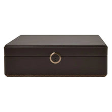 WOLF Watch Box 500 - 1000 Wolf Earth 5 Piece Watch Box with Storage Coffee
