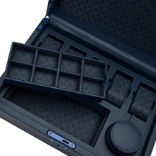 WOLF Watch Box 500 - 1000 Wolf Earth 5 Piece Watch Box with Storage Midnight Blue