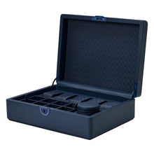 WOLF Watch Box 500 - 1000 Wolf Earth 5 Piece Watch Box with Storage Midnight Blue