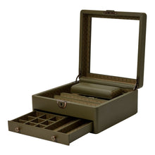 WOLF Watch Box 500 - 1000 Wolf Earth Watch Stand Box Olive