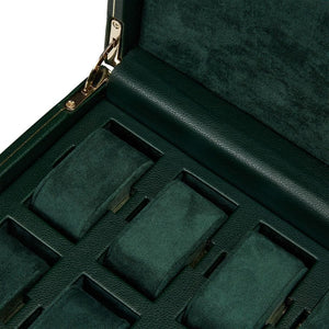 WOLF Watch Box Analog:Shift Green WOLF - Analog/Shift Vintage Collection 10 Piece Watch Box - Analog: Shift Green