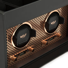 WOLF Watch Winder 1000-5000 WOLF Axis Double Watch Winder with Storage | Copper