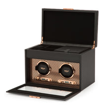WOLF Watch Winder 1000-5000 WOLF Axis Double Watch Winder with Storage | Copper