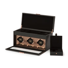 WOLF Watch Winder 1000-5000 WOLF Axis Triple Watch Winder with Storage | Copper