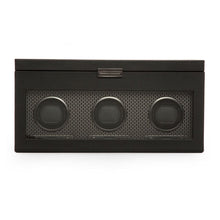 WOLF Watch Winder 1000-5000 Wolf Axis Triple Watch Winder with Storage in Powder Coat