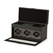 WOLF Watch Winder 1000-5000 WOLF Axis Triple Watch Winder with Storage | Powder Coat