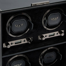 WOLF Watch Winder 1000-5000 WOLF British Racing 4 Piece Winder | Black