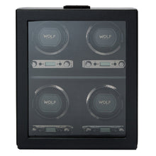 WOLF Watch Winder 1000-5000 WOLF British Racing 4 Piece Winder | Black