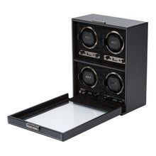 WOLF Watch Winder 1000-5000 WOLF British Racing 4 Piece Winder | Black