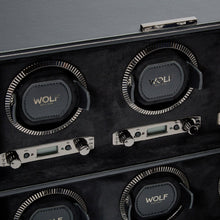 WOLF Watch Winder 1000-5000 WOLF British Racing 6 Piece Watch Winder | Black