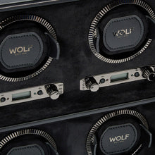 WOLF Watch Winder 1000-5000 WOLF British Racing 6 Piece Watch Winder | Black