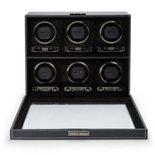 WOLF Watch Winder 1000-5000 WOLF British Racing 6 Piece Watch Winder | Black